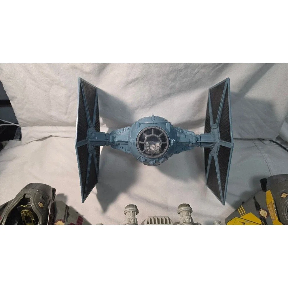Star Wars Vehicle Lot TIE Fighter Y-Wing Jedi Starfighters Parts Loose Vehicles